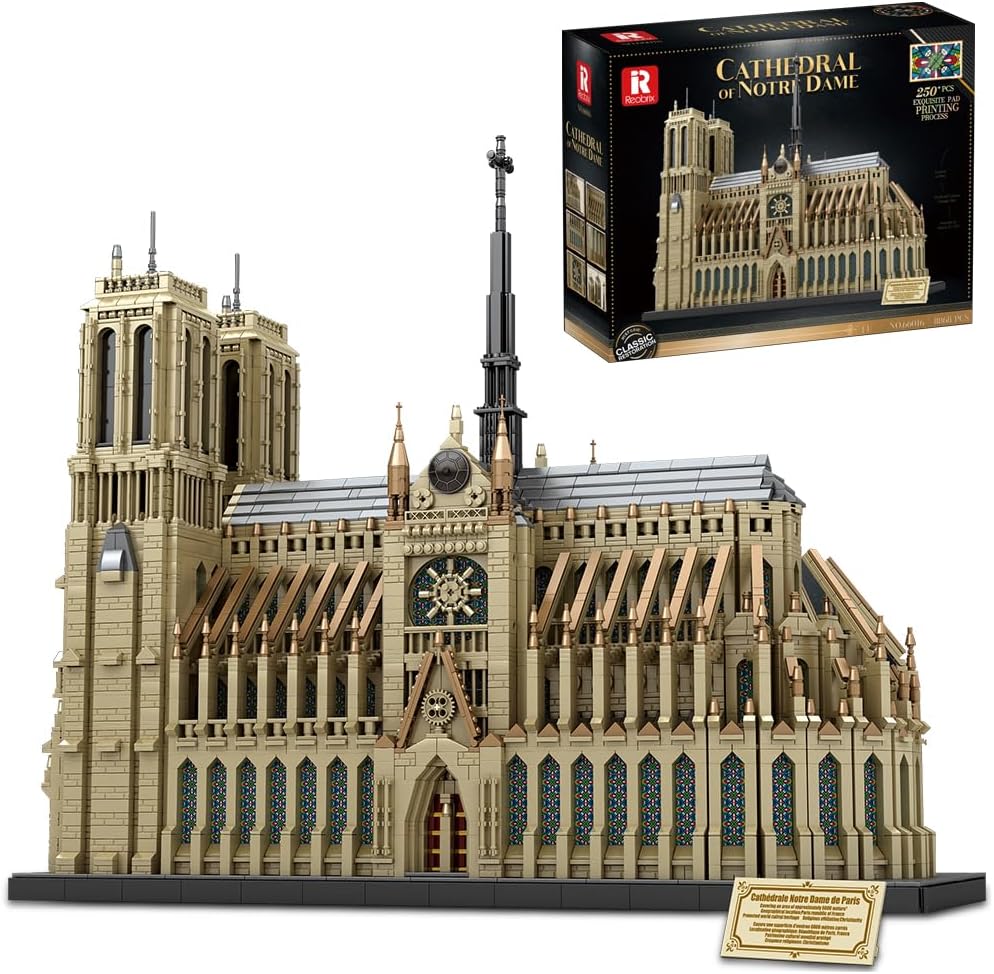 MISINI 66016 Notre Dame de Paris Building Blocks Set, 8868 Pieces Big Architecture Collectible Modular Buildings, Famous Landmark Construction Model for Adults.