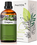 PHATOIL Peppermint Essential Oil 100ML, Pure Premium Grade Peppermint Essential Oils for Diffuser, Humidifier, Aromatherapy, Candle Making.