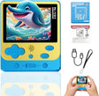 WAOYER Handheld Games Consoles for Kids Adults, Built-in 319 Retro Classic Games Mini Portable 2.5" Screen Video Gaming Emulator Console Electronic Toy Birthday Gifts for Boys Girls (Blue).