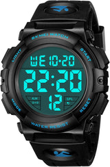 CIVO Wrist Watches Digital Mens Waterproof Black Sport Watch for Men Military Alarm Timer Date Stopwatch.