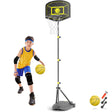 GILIKOKO Kids Basketball Hoop and Stand Basketball Hoop for Kids Age 3-8 Height Adjustable Outdoor Basketball Net 3.6-6.2ft Boys or Girls Garden Toys with Basketball and Pump.