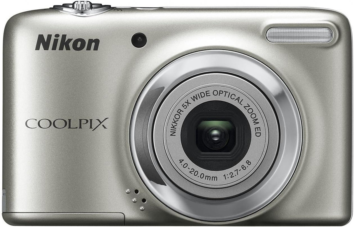 Nikon COOLPIX L25 Compact Digital Camera - Black (10.1MP, 5x Optical Zoom) 3 inch LCD.