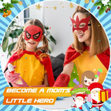 Gralal 4pcs Double-sided Superhero Capes 8 Masks for Kids-Party Costumes Gifts & Kids Toys.