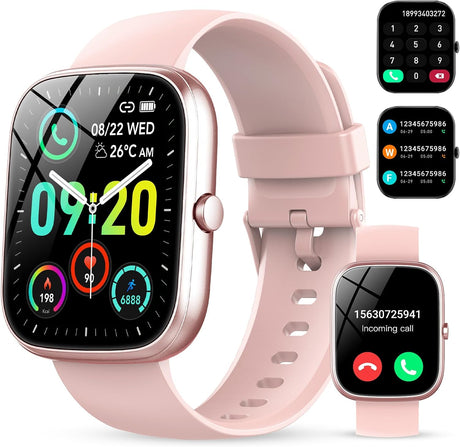 Smart Watch for Men Women Answer/Make Calls, 1.91" Touch Screen Smartwatch, Fitness Watch with Step Counter, Heart Rate Sleep Monitor, 100+Sports Modes, IP68 Waterproof Smart Watches for Android iOS.