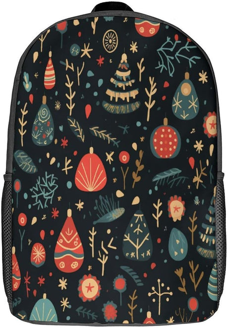 CHCAIOVO Christmas Theme Cute Patterns Cartoon Toddler Backpack,3D Comfy Soft School Bag,Rucksack Preschool Bookbag Backpacks 17inch.