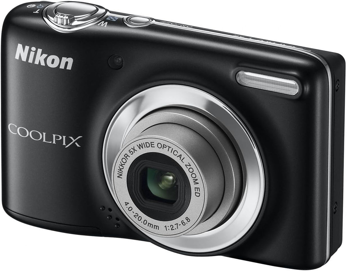 Nikon COOLPIX L25 Compact Digital Camera - Black (10.1MP, 5x Optical Zoom) 3 inch LCD.