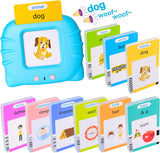 Talking Flash Cards Early Educational Toys for 3 4 5 6 Year Old Baby Boys Girls, Preschool Learning Reading Machine with 224/510 Words, Montessori Interactive Gift for Kids Toddlers.