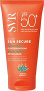 SVR SUN SECURE BLUR SPF50+ Sun Cream - Perfecting Soft-Focus Face Sunscreen SPF 50, Peachy, Velvet Finish Mousse-Primer, Non-Greasy, Water-Resistant, Reef-Safe, 50ml (Scented Cream).