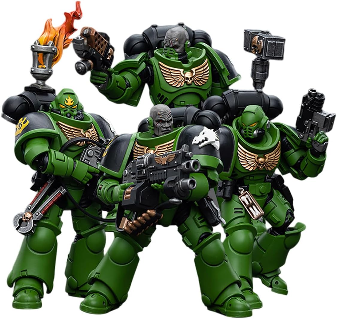 RAYGE3LOV Salamanders Intercessors action figures.