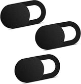 ivoler [3 Pack Webcam Cover Slider for Privacy, 0.027in Ultra Thin Design Web Camera Cover Slide for Laptop, Desktop, PC, Tablet, Smartphone and More - (Black).