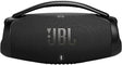 JBL Boombox 3 WiFi and Bluetooth Speaker with 24 hours Battery Life, Waterproof and Dustproof, in Black.