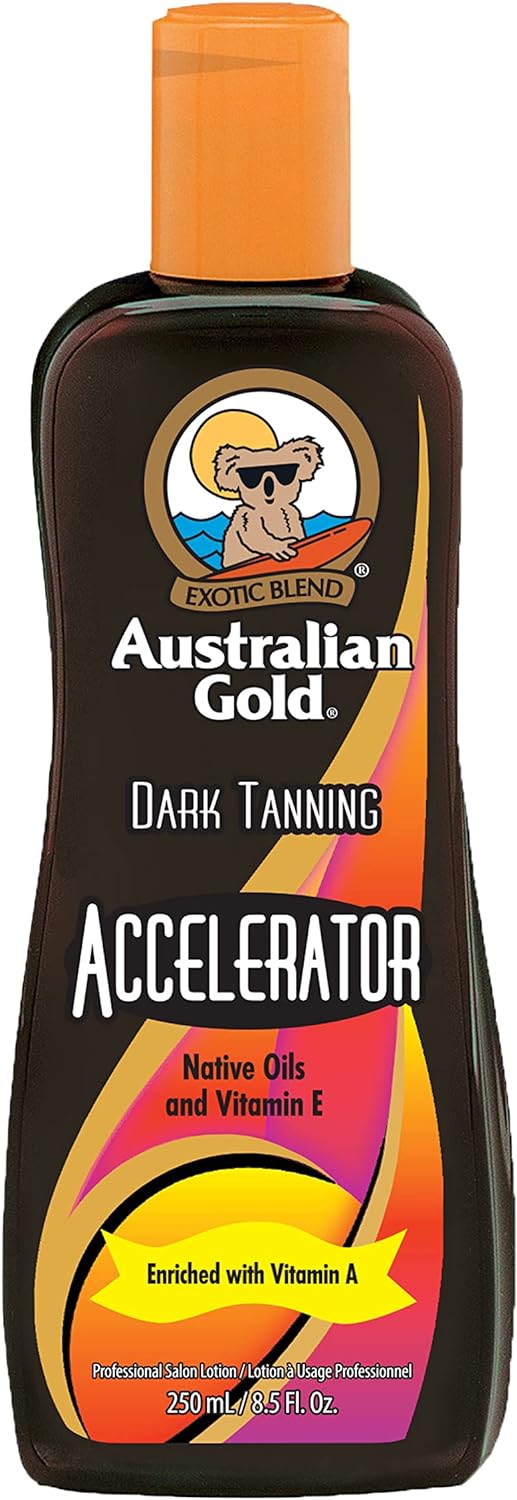 Australian Gold Dark Tanning Accelerator Lotion 250ml.