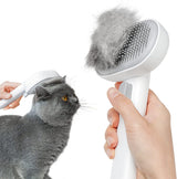 aumuca Cat Brush with Release Button, Cat Grooming Brush for Long or Short Haired Cats, Cat Hair Brush for Shedding Cat Comb for Pets Removing Loose Fur and Massage