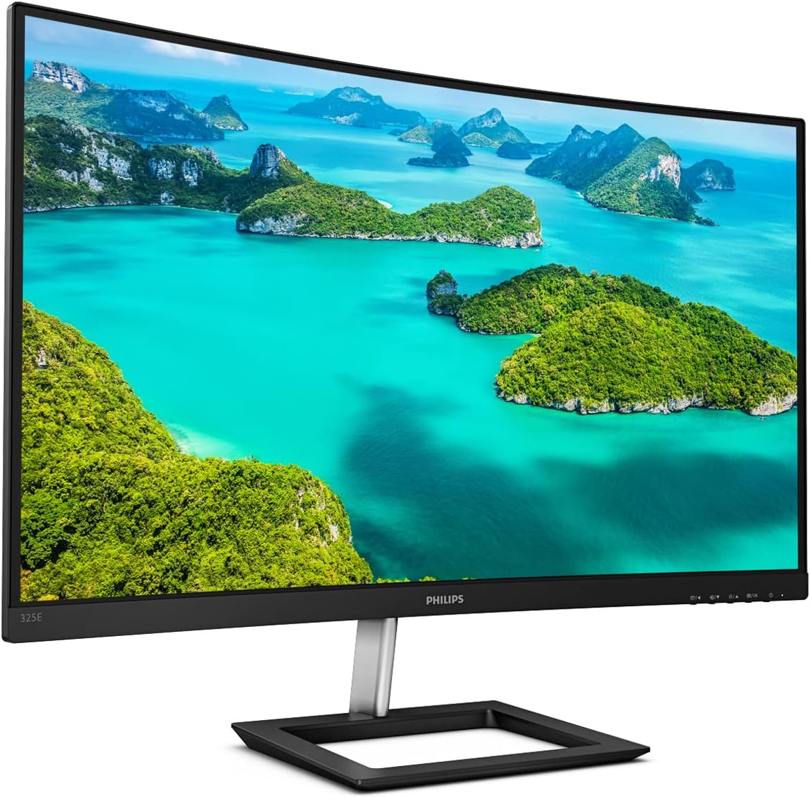 PHILIPS 271E1SCA - 27 Inch FHD Curved Monitor, 75Hz, 4ms, VA, AMD FreeSync, Speakers, FlickerFree (1920 x 1080, 250 cd/m², VGA/HDMI).