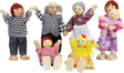 Lifreer Dolls Family Set Dolls Houses People, Sets of 7 People Wooden Family Doll Toys Dolls House Accessories for Doll House Kids Children Toy, House Family Furniture Miniature.