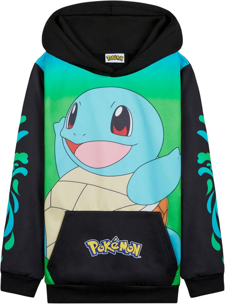 Pokemon Boys Hoodie with Cuffed Sleeves, Kangaroo Pocket - Anime Gifts.