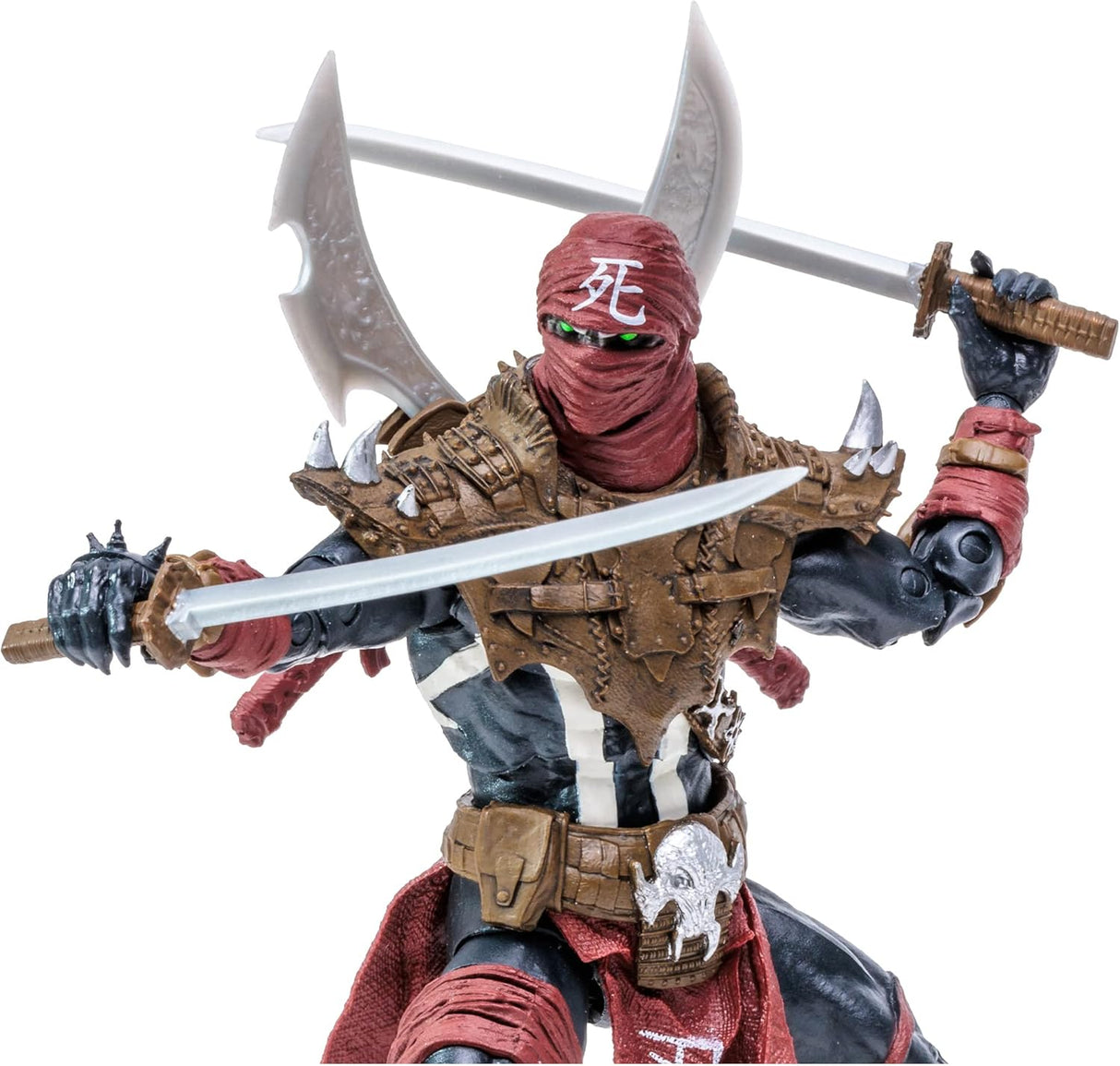 McFarlane Toys, Spawn Comic Ninja Spawn Action Figure set with 22 Moving Parts, Collectible Figure with Accessories and Collectors Stand Base – Ages 12+.