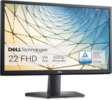 Dell SE2422HX 24 Inch Full HD (1920x1080) Monitor, 75Hz, VA, 5ms, AMD FreeSync, HDMI, VGA, 3 Year Warranty, Black.