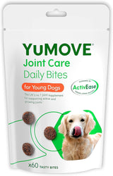 YuMOVE Young and Active Dog | Joint Supplement for Dogs to Support Active and Growing Joints Aged Under 6 | 60 Tablets Clear