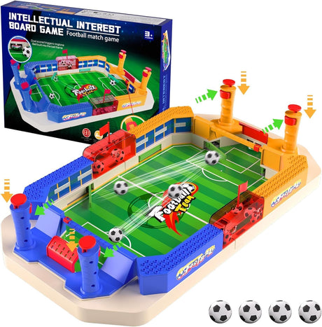 Mini Foosball Games Football Table Game Tabletop Soccer Pinball for Indoor Game Room, Portable Table Top Foosball Desktop Sport Board Game for Adults Kids Family Game.