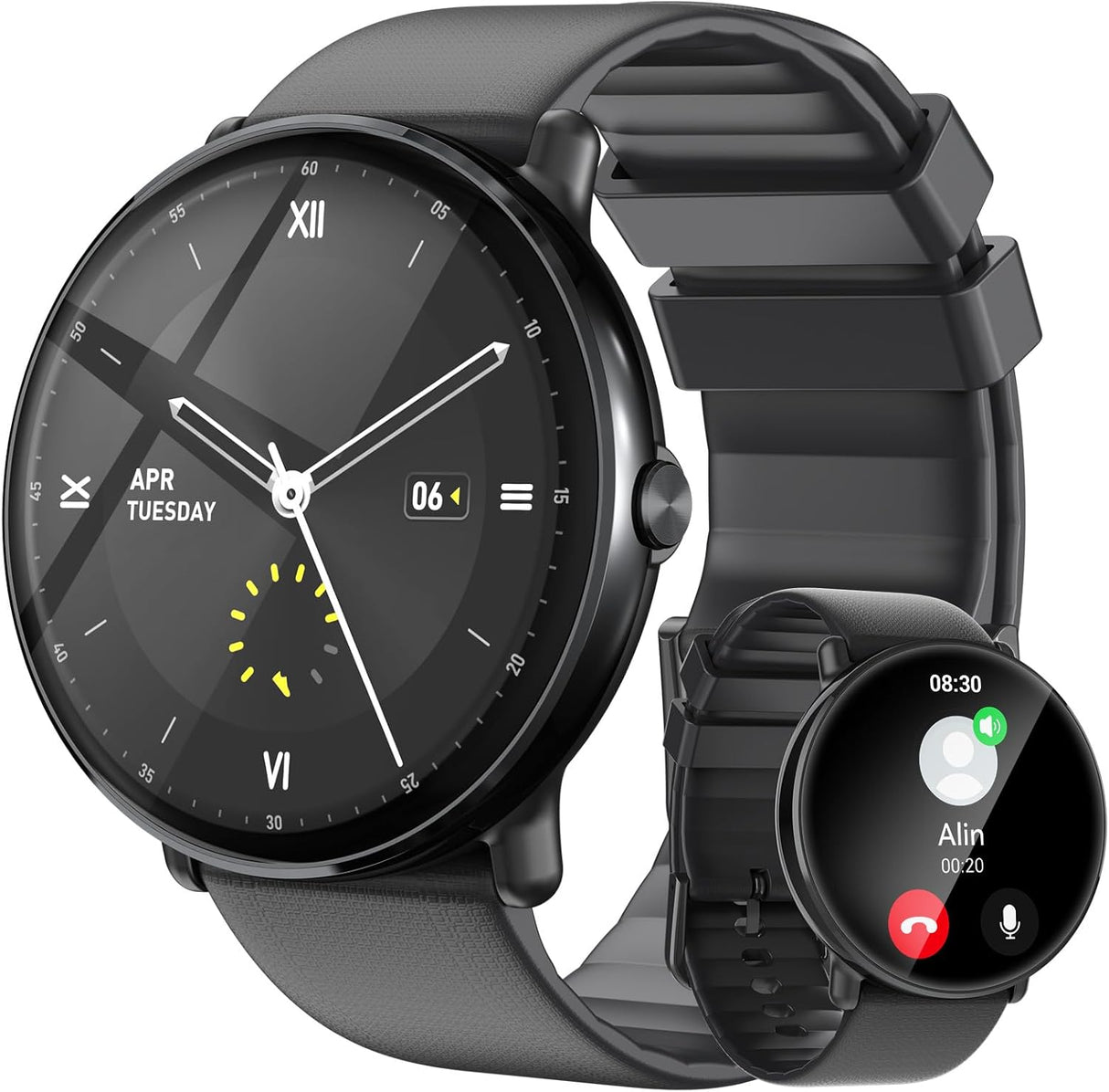 Gerpeng Smart Watch for Men - 1.43” AMOLED Display, Smartwatch with Call Function, 111+ Sports, IP68 Waterproof, Fitness Watch with Heart Rate SpO2 Sleep Monitor Step Counter for Android iOS.