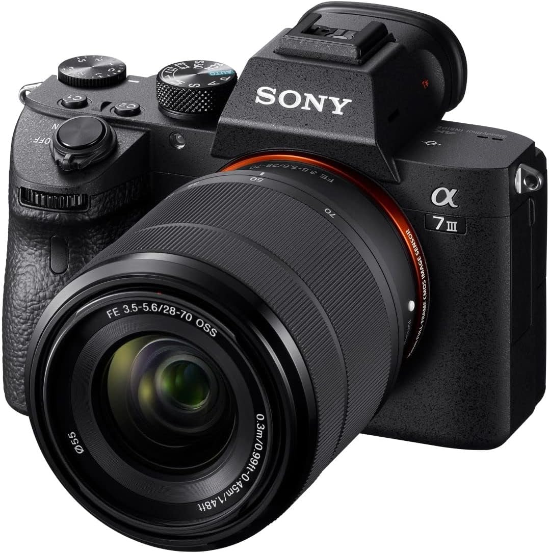 Sony Alpha 7 III | Full-Frame Mirrorless Camera with Sony 28-70 mm f/3.5-5.6 Zoom Lens ( Fast 0.02s AF, 5-axis in-body optical image stabilisation, 4K HLG, Large Battery Capacity ).