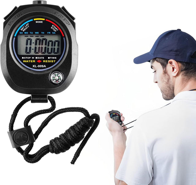 Stopwatch Timer Digital Stopwatch Multi-Function Sports Digital Stopwatch, Stopwatch for Coach Stopwatch Sports with Compass Stopwatch with Display Screen for Swimming, Running, Sports Training.