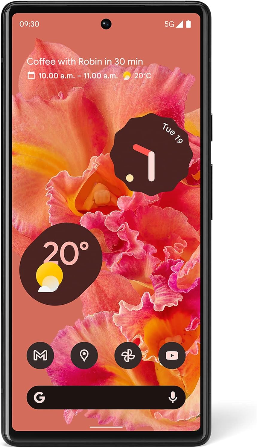 Google Pixel 6 – Unlocked Android 5G Smartphone with 50 Megapixel Camera and Wide-Angle Lens – 128 GB – Kinda Coral.