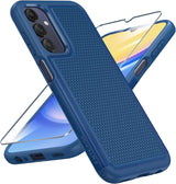 FNTCASE for Samsung A15 Phone Case: Dual Layer Shockproof Drop Protection Case - Galaxy A15 4G/5G/LTE 360 Military Grade Protective Mobile Phone Cover Rugged Matte Heavy Duty Slim TPU Cases Black.