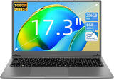 Naclud 17.3 Inch Laptop 4GB DDR4 128GB SSD (TF 512GB), Celeron Dual-Core Processor, 2xUSB 3.0, Dual Band WiFi, Bluetooth 4.2, FHD 1920x1080 Notebook Ships with Keyboard Film in 8 Languages.