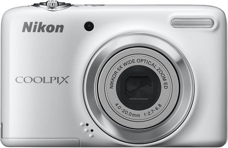 Nikon COOLPIX L25 Compact Digital Camera - Black (10.1MP, 5x Optical Zoom) 3 inch LCD.