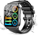 Kedali Smart Watch for Men Women, 1.85" Full Touch Screen watches Answer/Make Call, 110+ Sports Modes, Heart Rate Sleep Monitor, Step Counter, IP68 Waterproof Fitness Tracker for IOS Andriod - Black.