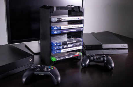 Universal Games and Blu-ray Storage Tower (PS4/PS3/Xbox One).