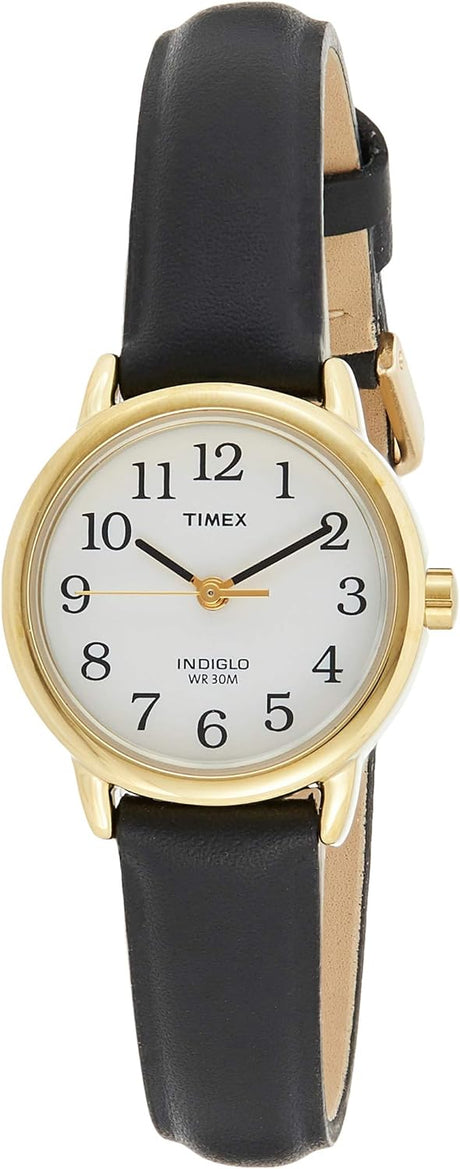 Timex Easy Reader Women's 25 mm Leather Strap Date Window Watch.