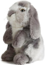 Living Nature Sitting Lop Eared Rabbit Stuffed Animal Plush Toy | Fluffy and Cuddly Rabbit Animal | Soft Toy Gift for Kids | Boys and Girls Stuffed Doll | Naturli Eco-Friendly Plushies | 18 cm.