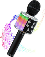 [2024 Upgrade] Karaoke Machine 2 Microphones for Adults Kids: Portable Karaoke Machine with 2 Wireless Microphones - Bluetooth Speaker Amp with LED Disco Ball for Party, Home, Outdoor, singing, Gift.