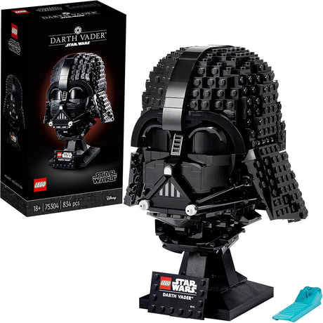 LEGO 75304 Star Wars Darth Vader Helmet Display Building Set for Adults, Collectible Gift Model.