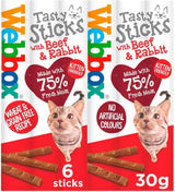 Webbox Cats Delight Tasty Sticks Chews Treats Variety Pack 4 x 6 (24 Sticks)