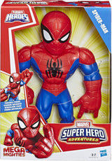 Playskool Heroes Marvel Super Hero Adventures Mega Mighties Spider-Man Collectible 10 Inch Action Figure, Toys for Kids Ages 3 and Up.