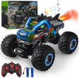 Rhybor Remote Control Car 1:16 Scale RC Car Dinosaur Monster Truck Toy Vehicle with Spray Mist Music LED Lights, 2.4 GHz 20 Km/h High Speed Truck,Electric Toy Cars Best Gift for Age 4 5 6 7 8 9 Kids.