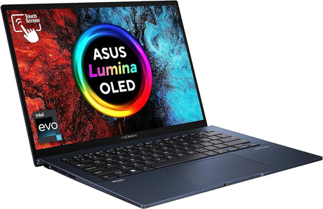 Asus Zenbook 14 OLED UX3402VA 14" 2.8K OLED Touchscreen Laptop (Intel i5-1340P, 16GB RAM, 512GB PCIe SSD, Backlit Keyboard, Windows 11) Intel EVO Certified.