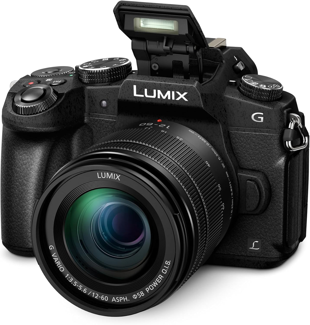 Panasonic LUMIX DMC-G80MEB-K Professional Camera with 12-60 mm Lens - Black.