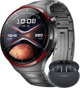 HUAWEI Watch 4 Pro Space Edition Smartwatch, Aerospace-Grade DLC Titanium, Up to 21 Days Long Battery Life, eSIM Cellular Calling, Free Diving Up to 30 Meters, Compatible with iOS & Android.