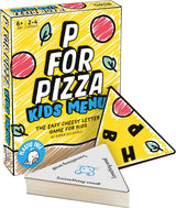 P for Pizza Board Game: Family Travel Game Great for Adults and Kids | Perfect For Holidays and Camping, Compact and Travel Friendly, Beach Game.