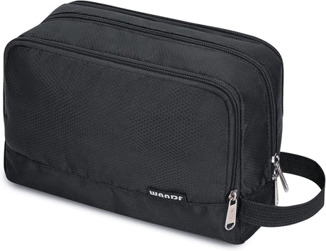 WANDF Toiletry Bag Water-Resistant Nylon Travel Wash Bag Lightweight Dopp Kit for Men and Women (A-Malachite Green).