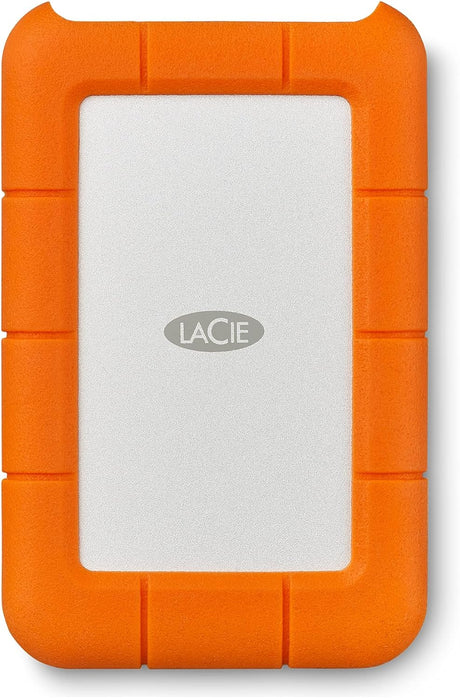 LaCie Rugged Mini, 1TB, 2.5", Portable External Hard Drive, for PC and Mac, Shock, Drop and Pressure Resistant, 2 year Rescue Services (LAC301558).