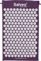 Salveo Acupressure Mat (Purple) Massage Mat Acupuncture Mat Spikey Nail Spike Shakti Mat UK Shiatsu Mat Back Pain Meditation Mat Wellbeing Stress Relief Relaxation Pressure Point Sleep Aids For Adults.