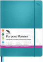 Purpose Planner B5 Undated Monthly Weekly Daily Productivity Journal 2024 Life Health Goal Setting Business Tool for Professionals Moms Academic Student Organizer Notebook (7.5”x9.8” Teal Hardcover).