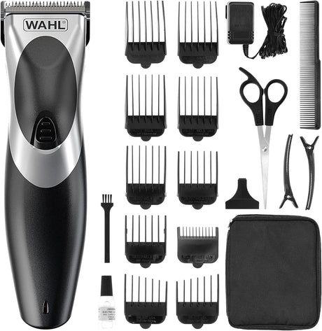 Wahl Clip ‘N Rinse Cord/Cordless Hair Clipper, Rechargeable Clipper, Hair Clippers for Men, Head Shaver, Men's Hair Clipper Kit, Male Grooming Set, Corded, Cordless, Washable Head, Home Hair Cutting.