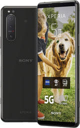 Sony Xperia 5 II 5G Smartphone (15.5 cm (6.1 Inch) 21:9 CinemaWide FHD+ HDR OLED Display, Triple Camera System, 3.5 mm Audio Port, Android 12, SIM Free, 8 GB RAM, 128 GB Memory, Black.